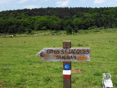 Wegzeichen in Frankreich